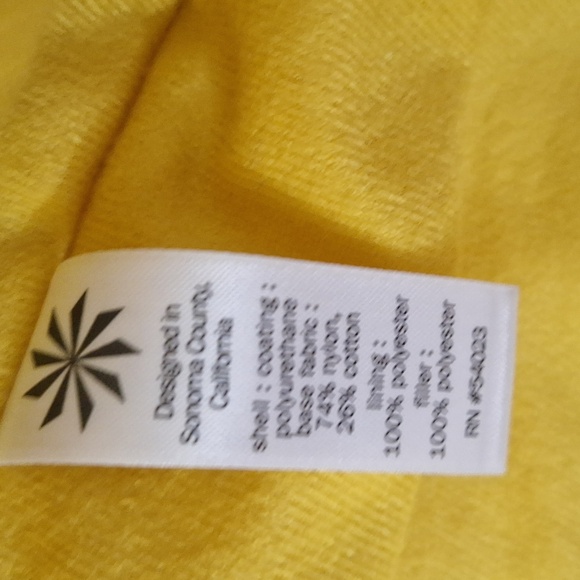 Athleta "Rockview" lined nylon hooded zipper vest - L - gold yellow - Picture 9 of 11